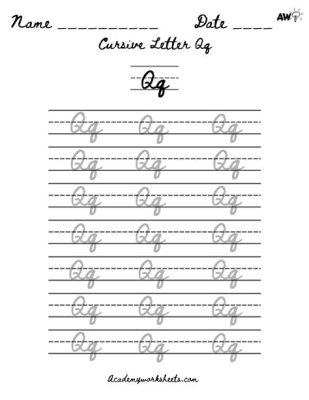 How to Write the Letter Q in Cursive: A Detailed Insight into a Beautiful Stroke